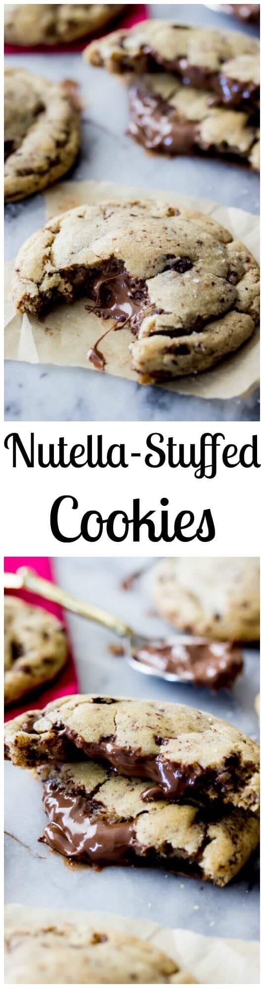 Nutella Stuffed cookies