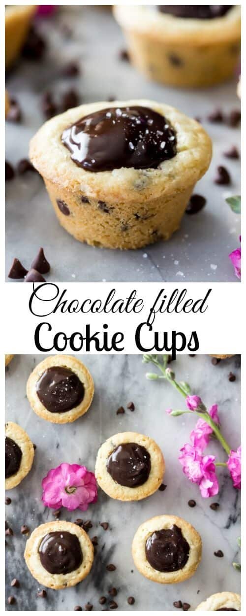 Chocolate Filled Cookie Cups