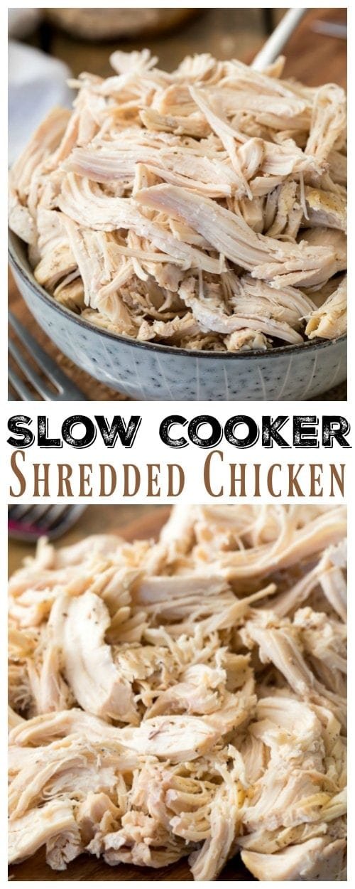 Slow Cooker Shredded chicken