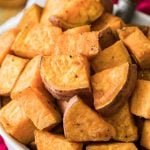 Roasted sweet potatoes